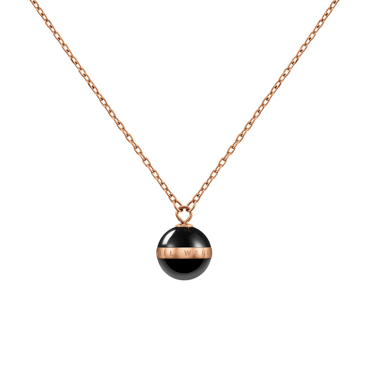 Aspiration Necklace Rose Gold Black