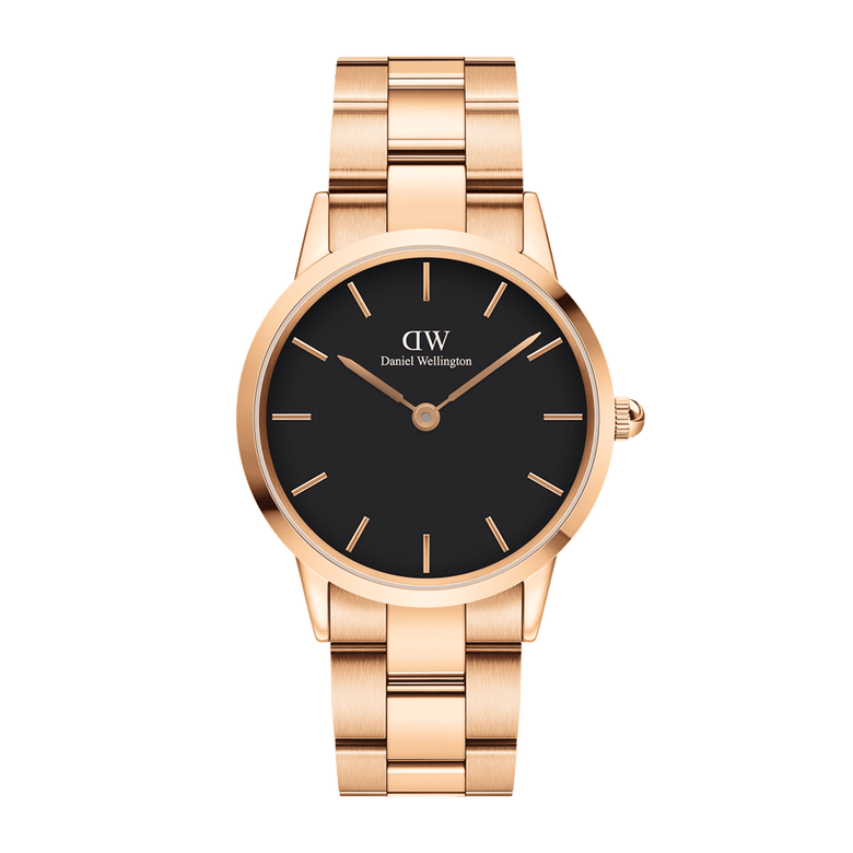 Iconic Link Black Rose Gold