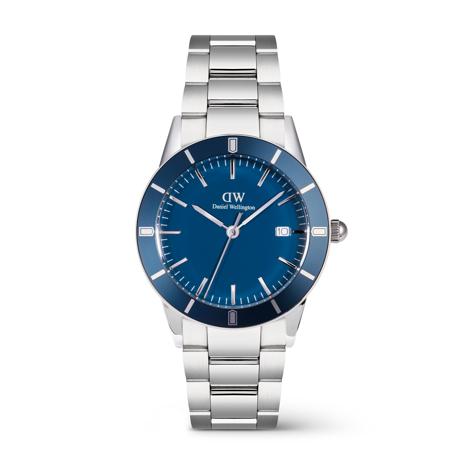 Iconic Paradigma Link Blue Enamel Silver