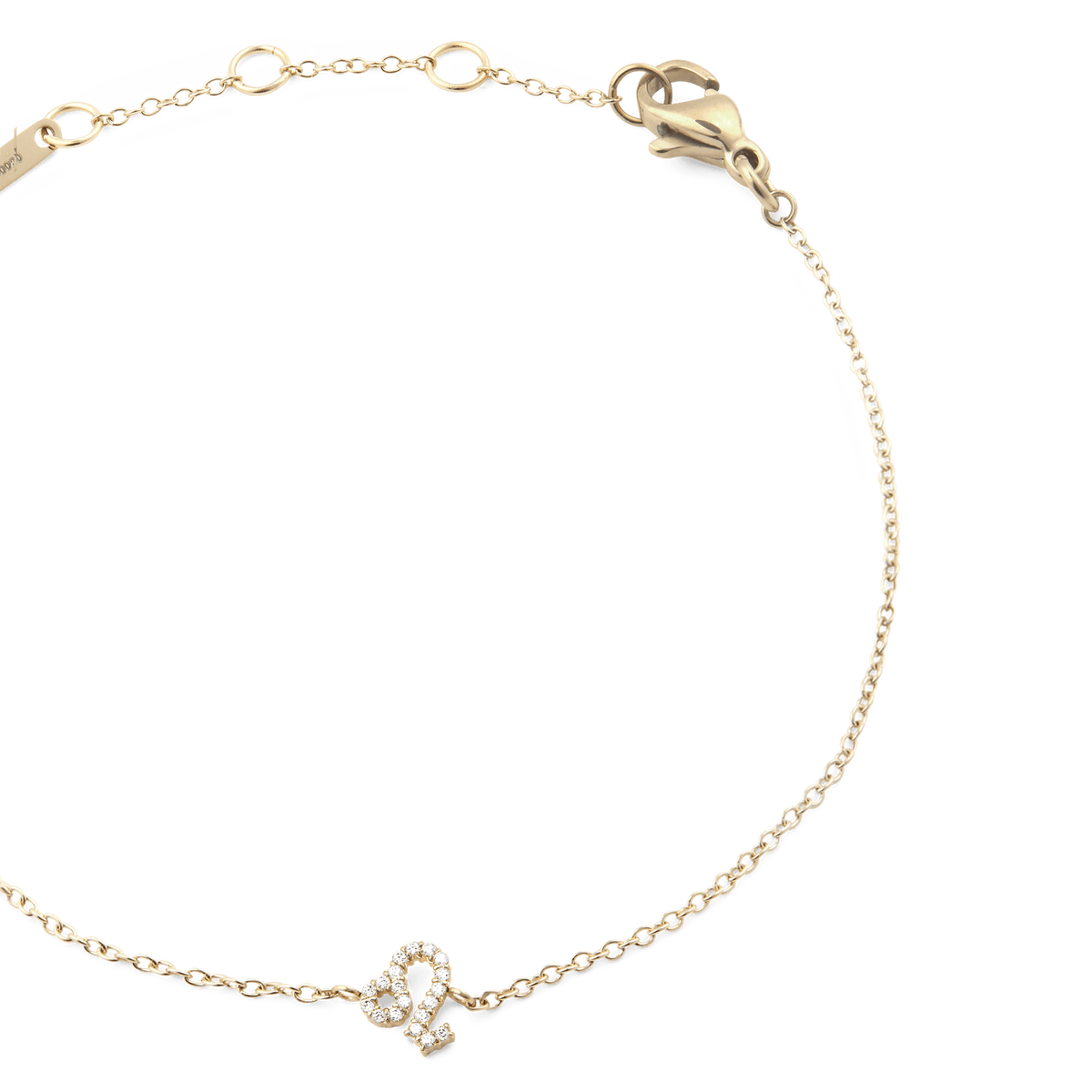 Crystal Zodiac Chain Bracelet Gold