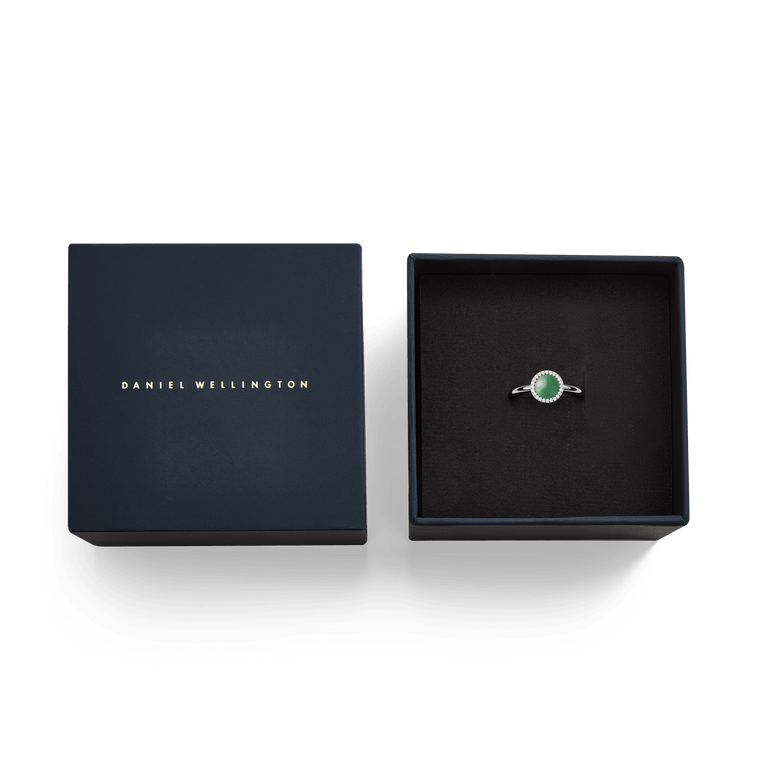 Audrey Ring Jade Silver