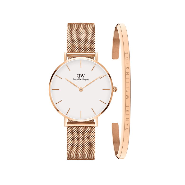 Petite Melrose & Bracelet Rose Gold Set