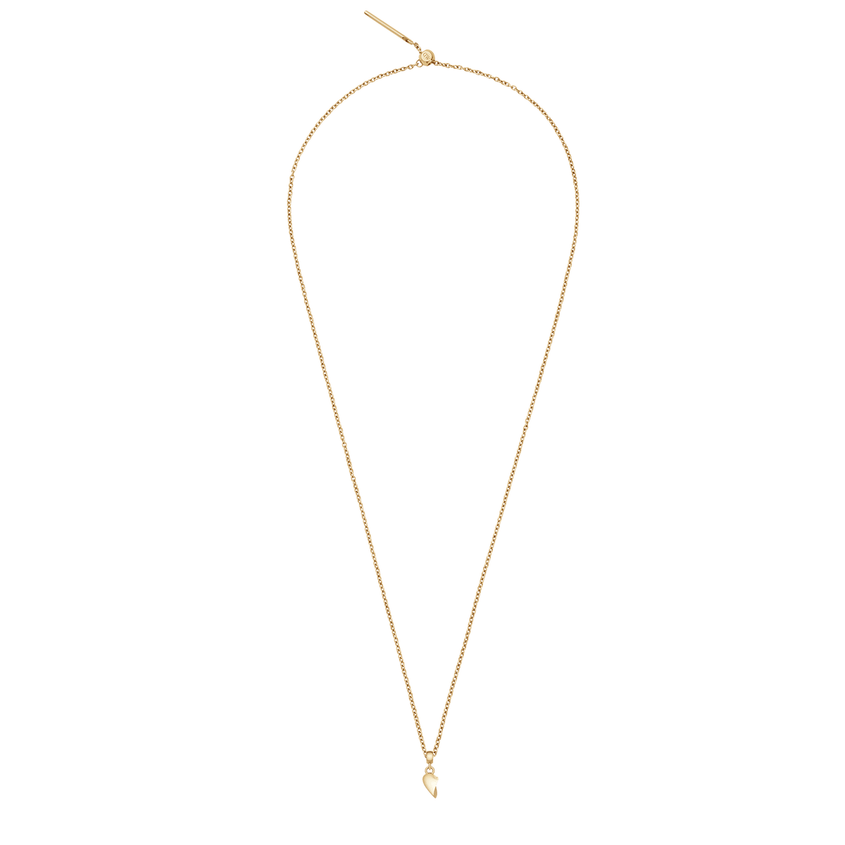 Broken Heart Charm Gold