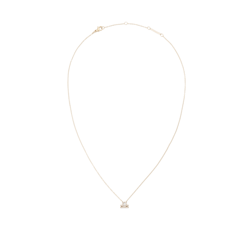 Crystal Zodiac Chain Necklace Gold