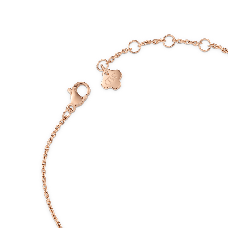 North Star Bracelet 1 Small White Enamel Rose Gold