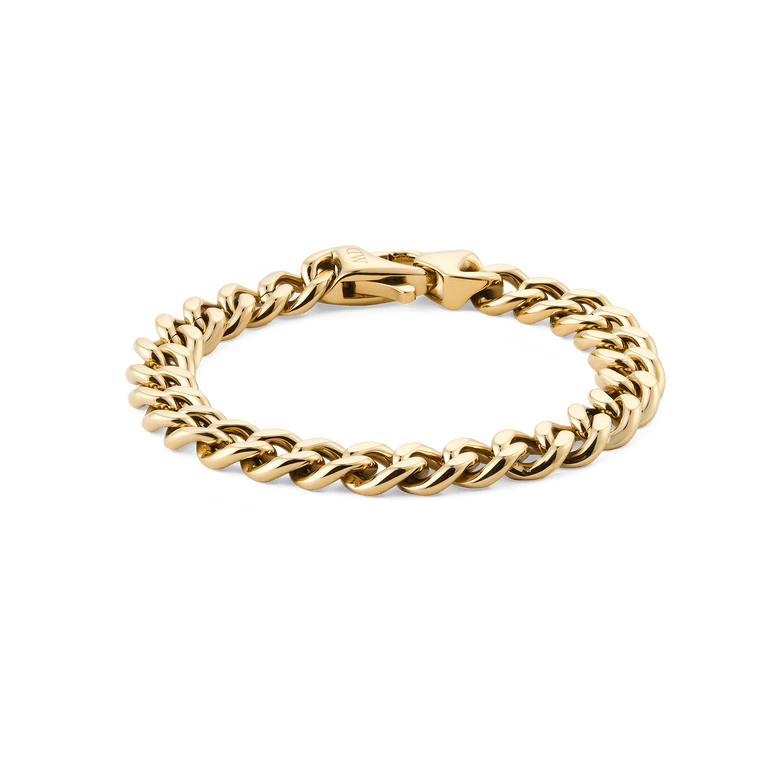 Ellipse Cuban Chain Bracelet Gold