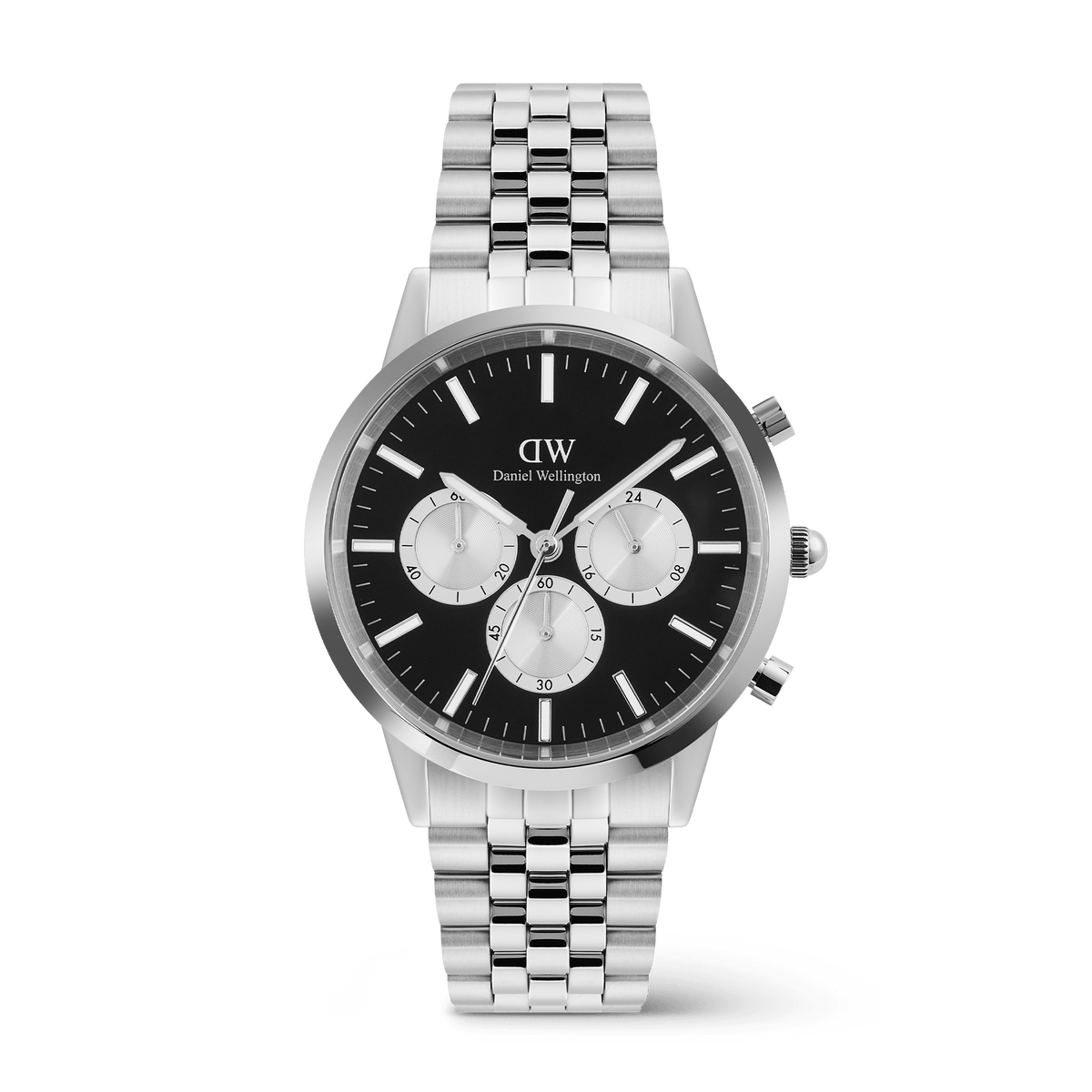 Iconic Chronograph Arch 5-Link Onyx Panda Silver