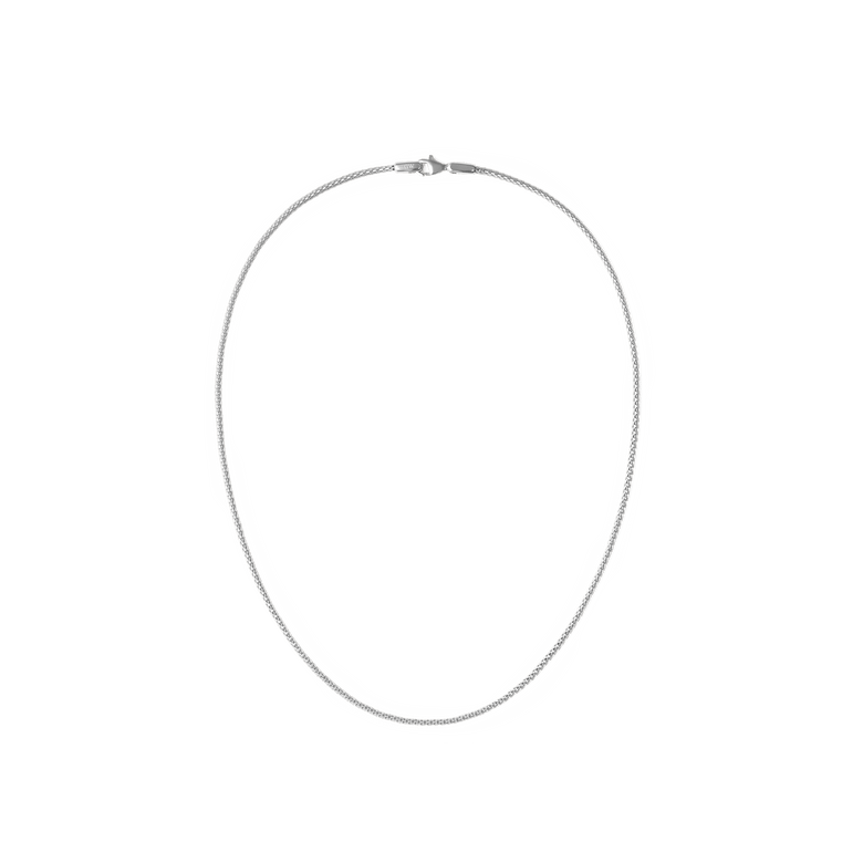Tide Mesh Necklace Silver 1.8