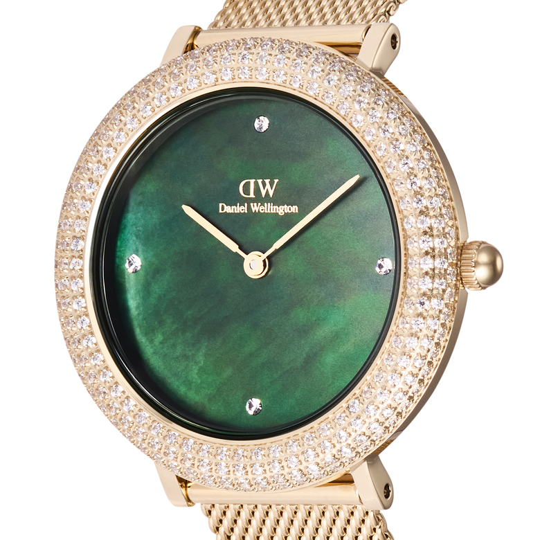 Crystalline Bezel Evergold Green