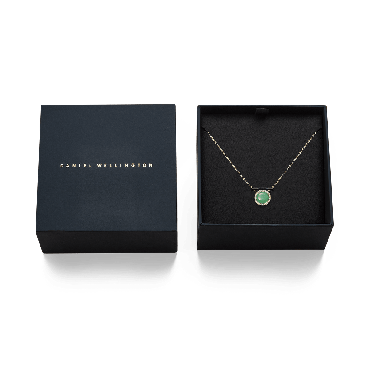 Audrey Necklace Jade Gold