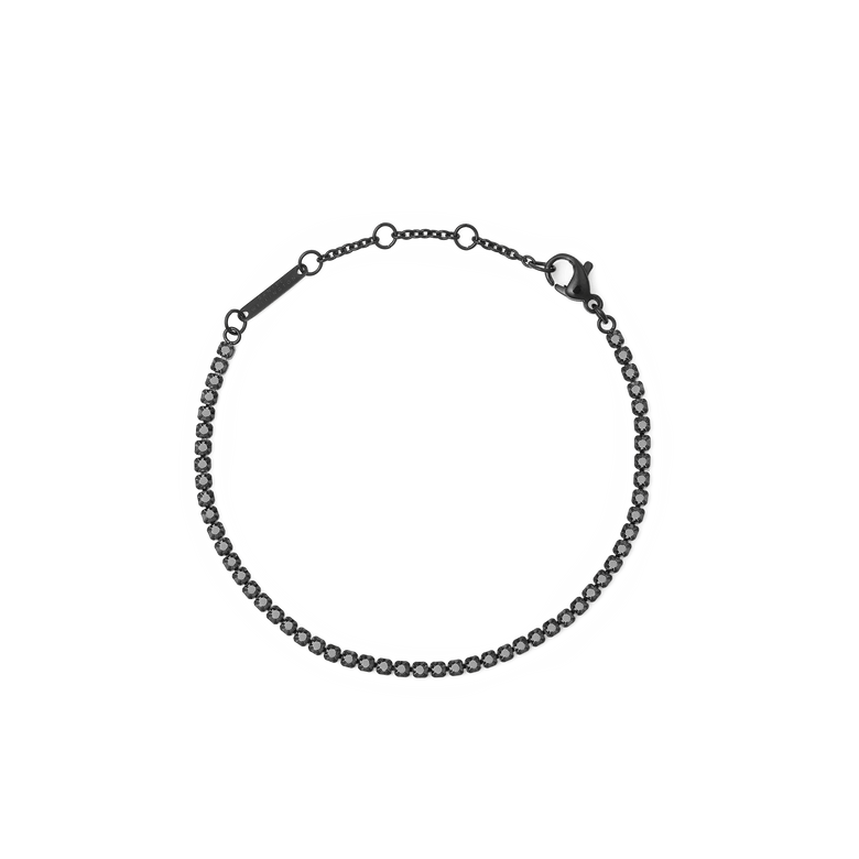 Black Crystal Tennis Bracelet