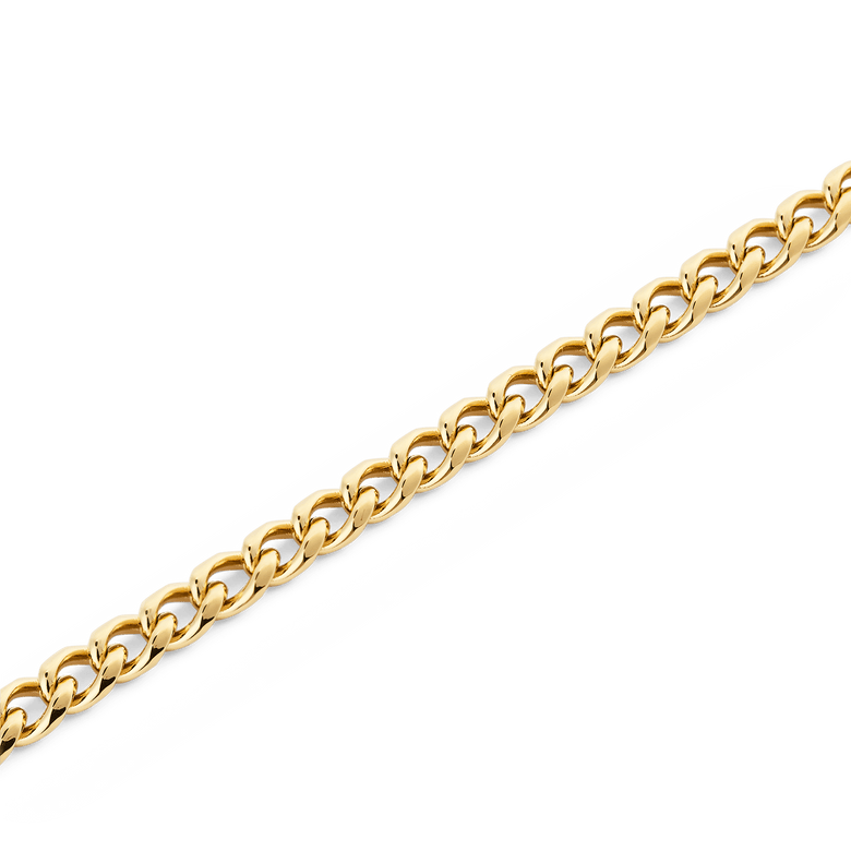 Ellipse 4mm Necklace Gold