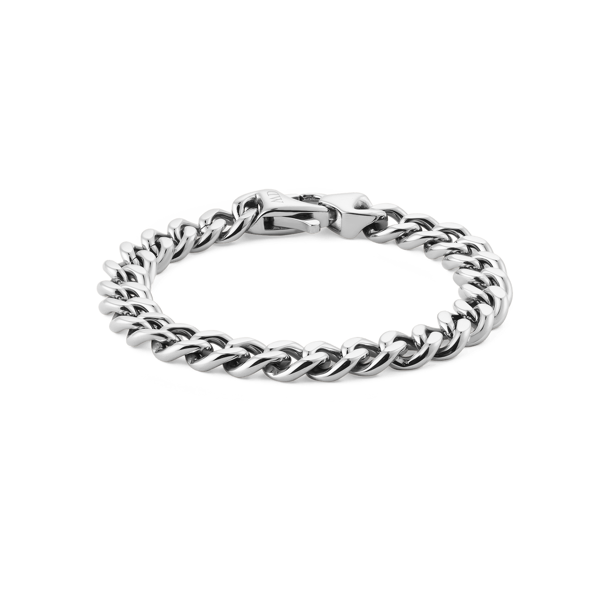 Ellipse Cuban Chain Bracelet Silver