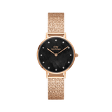 Petite Lumine Pressed Piano Black MoP Rose Gold