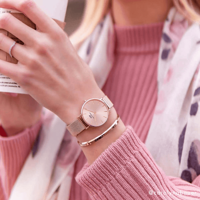 Petite Melrose Light Pink Rose Gold