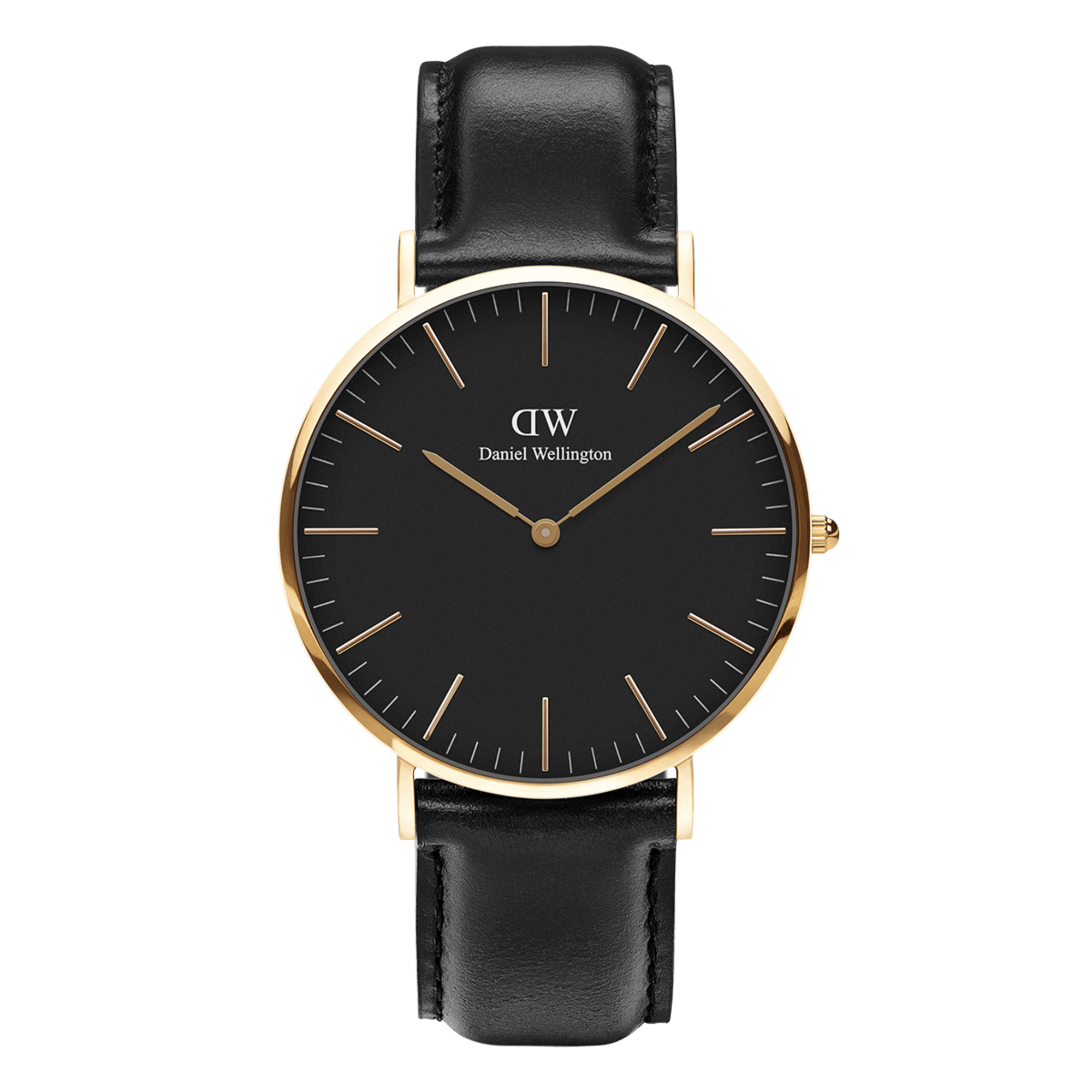 Classic Sheffield - Gold Watch with Black Dial | DW