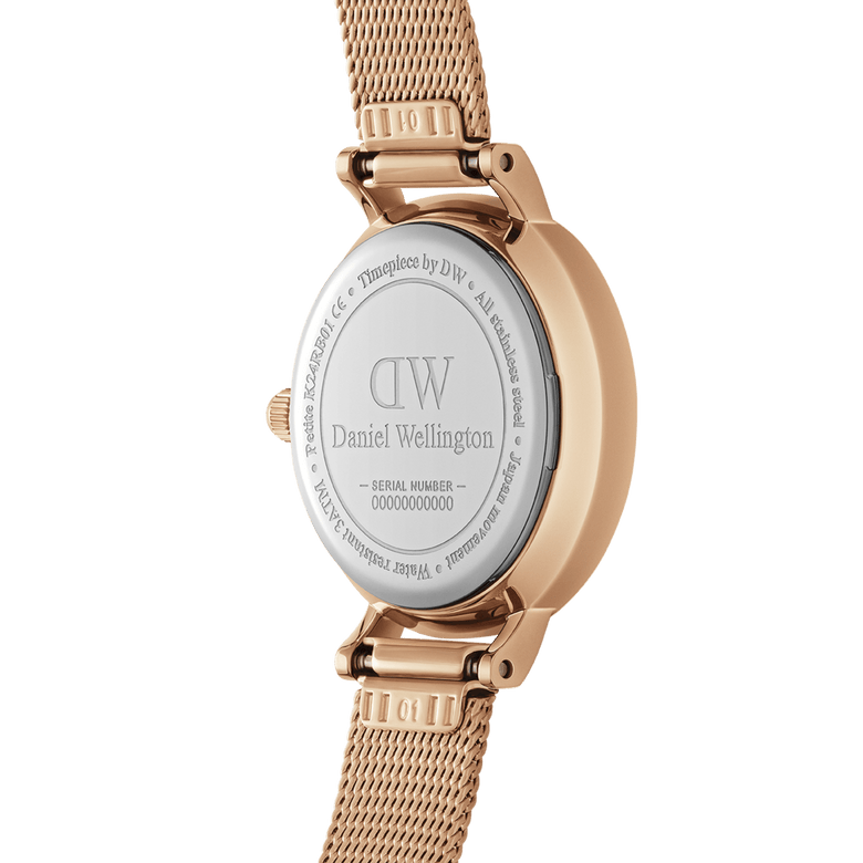 Petite Pressed Melrose Black Rose Gold