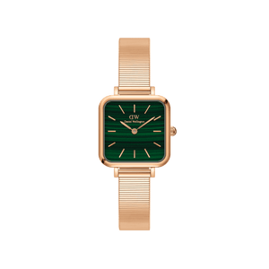 Daniel Wellington Quadro Studio Green Rose Gold Women's Watch