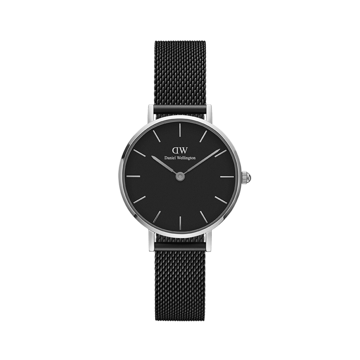 Petite Ashfield - Black and silver women's watch | DW