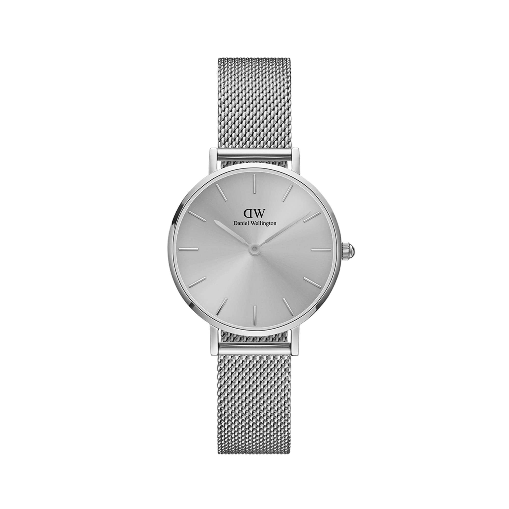 Daniel Wellington/28mm/シルバー Petite Unitone - Silver watch with mesh strap 28mm | DW