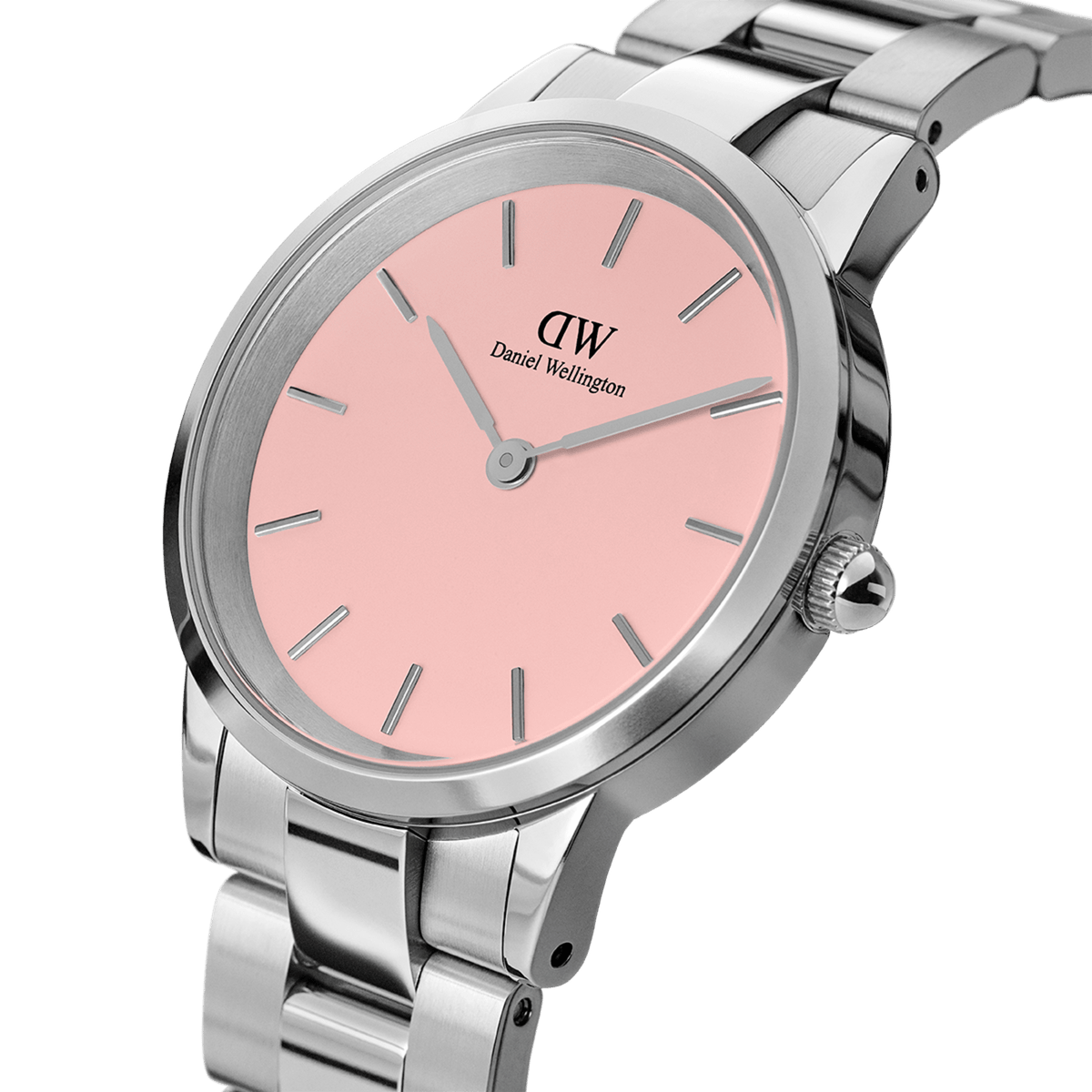 Daniel Wellington Iconic Link 36mm Pink Dial Watch DW00100536