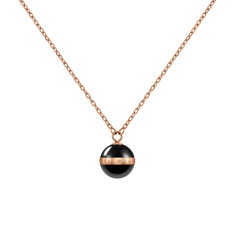 Aspiration Necklace Rose Gold Black