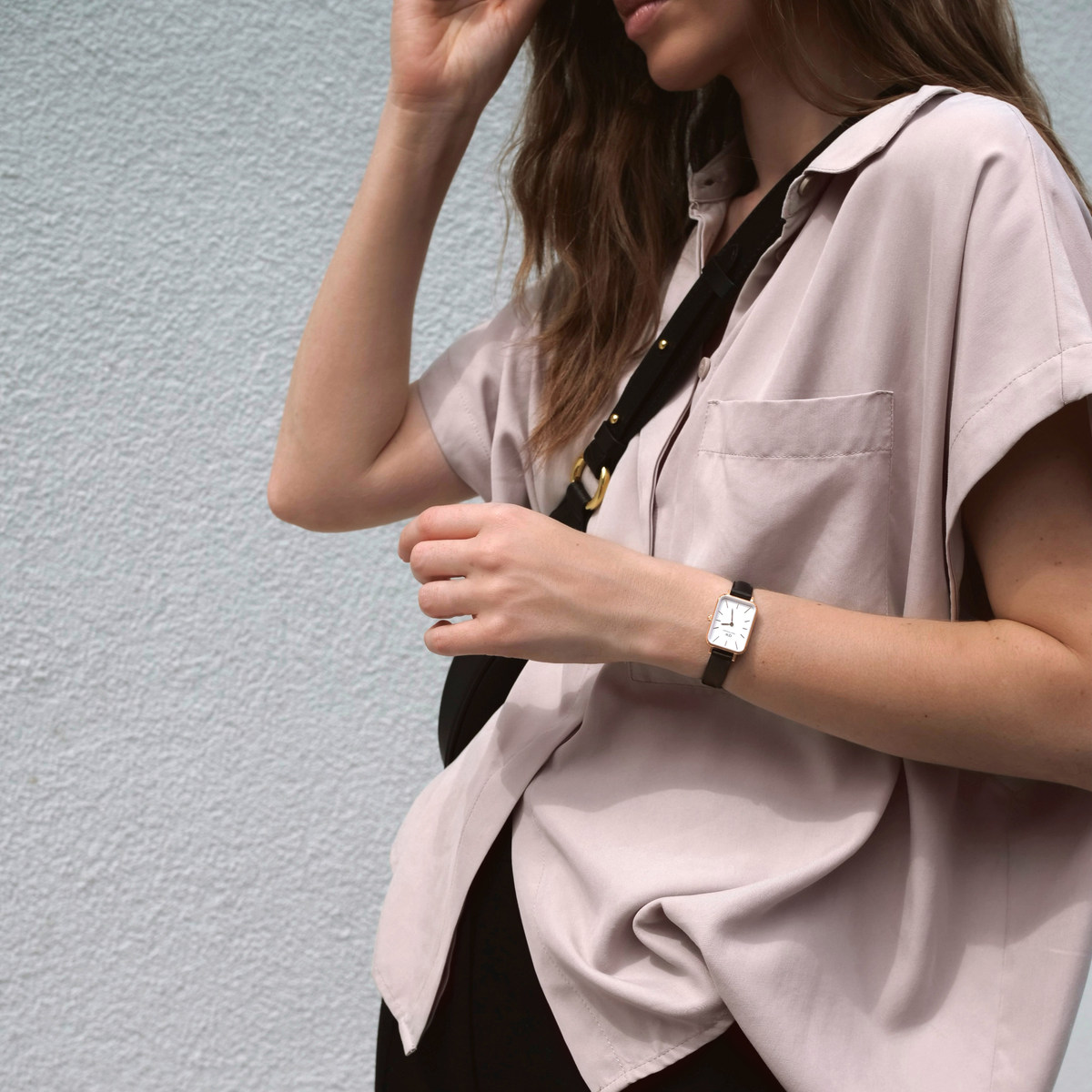 Quadro - Women's square watch with leather strap | DW Quadro - Women's square watch with leather strap | DW