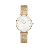 Petite Lumine Pressed Piano White MoP Gold