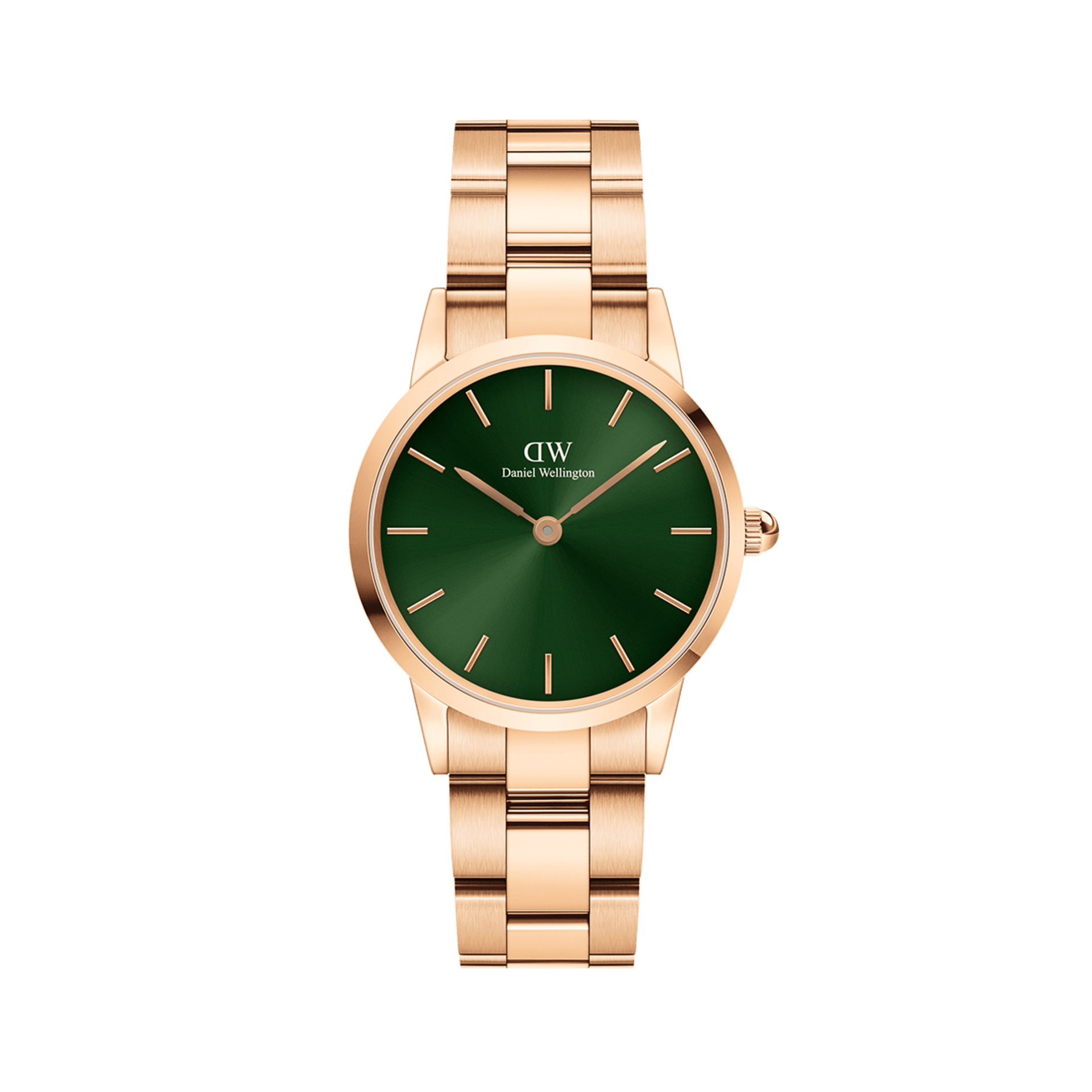 Iconic Link Emerald - Rose Gold and Emerald Watch 36mm | DW