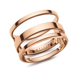 Elan Triad Ring Rose Gold