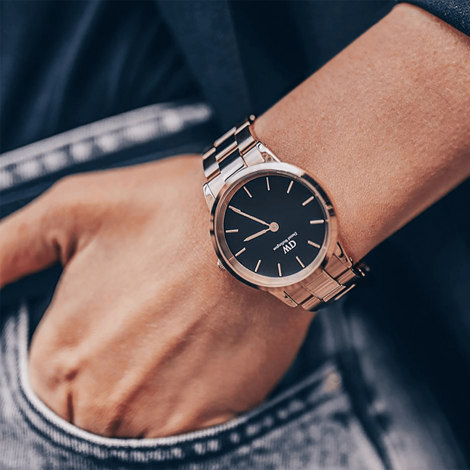 Daniel Wellington Iconic Link Stainless Steel Mens Watch DW00100344