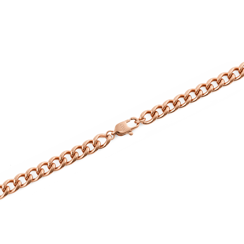 Ellipse 4mm Necklace Rose Gold