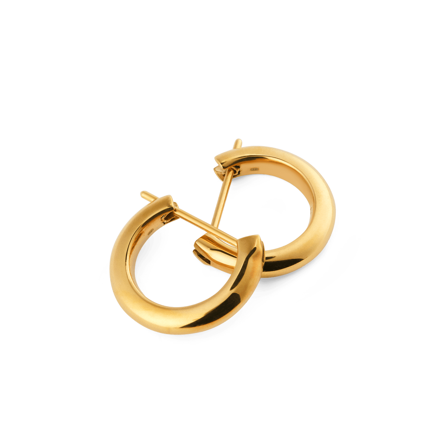 Arch Earrings Gold 9mm