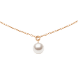 Pearl Necklace Rose Gold