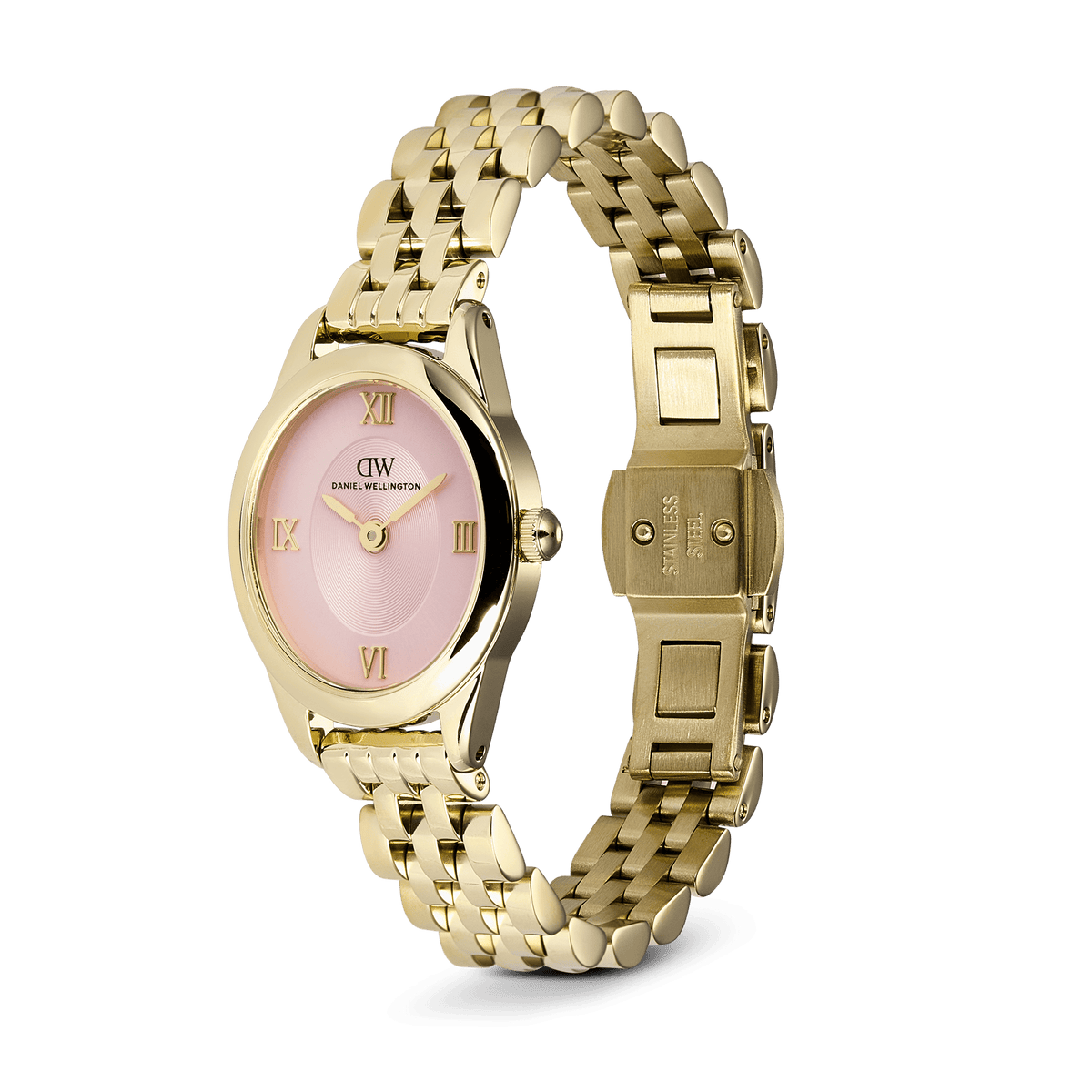 Ophelia Mini Vintage Rose Beans Link Gold