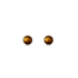 Audrey Earrings Tiger Eye Gold