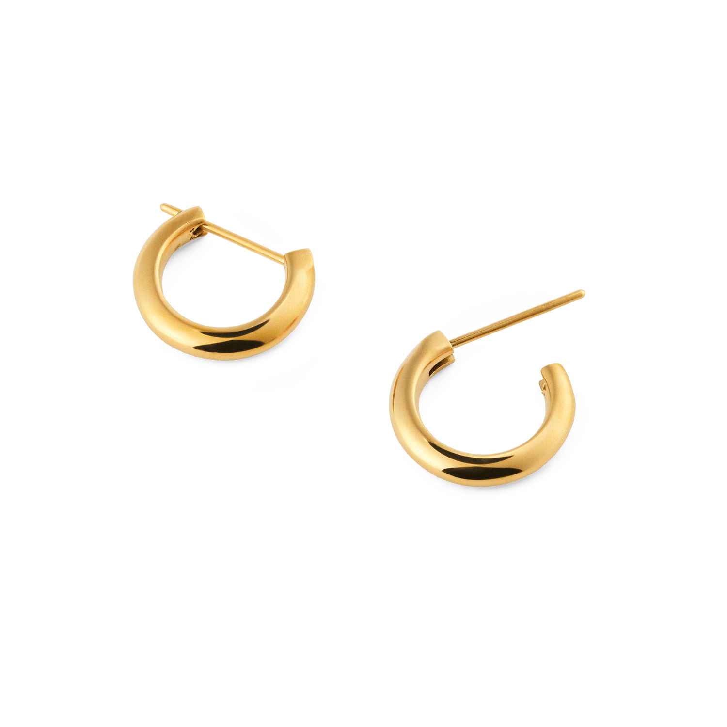 Arch Earrings Gold 9mm