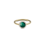 Audrey Ring Malachite Gold