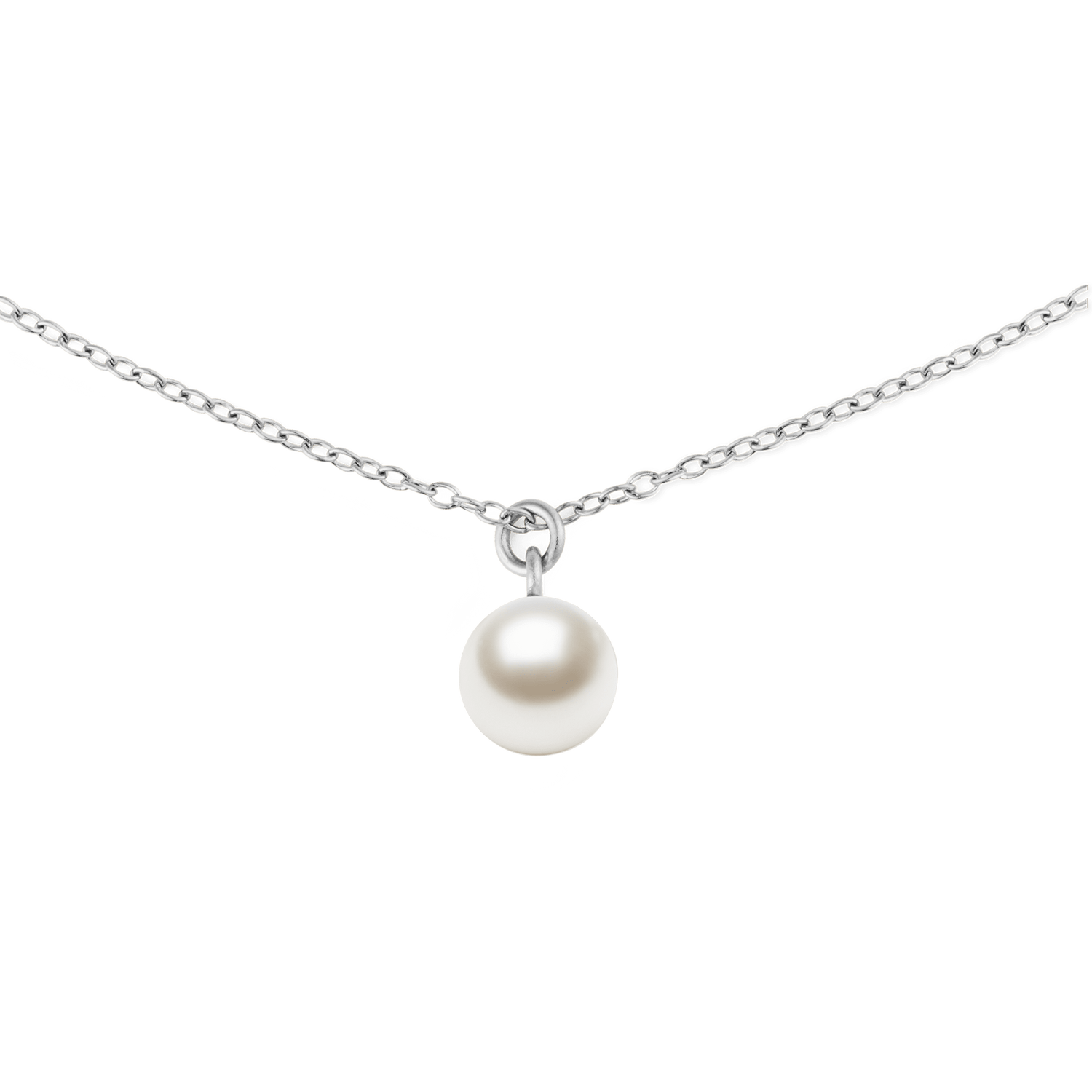 Pearl Necklace Silver
