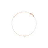 Crystal Zodiac Chain Bracelet Rose Gold