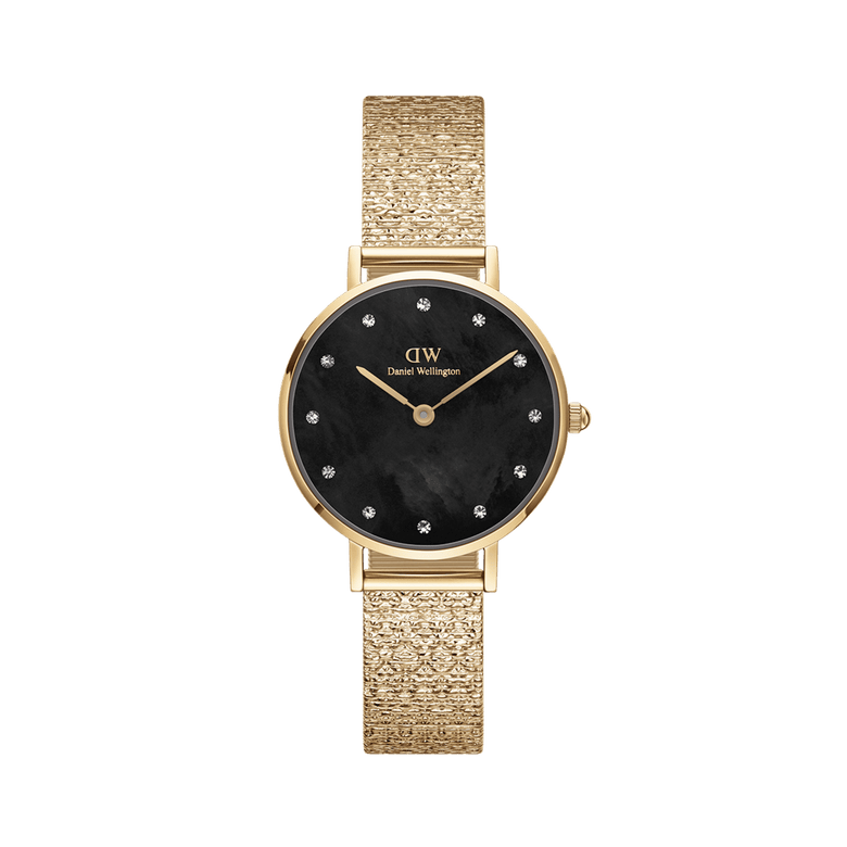 Petite Lumine Pressed Piano Black MoP Gold