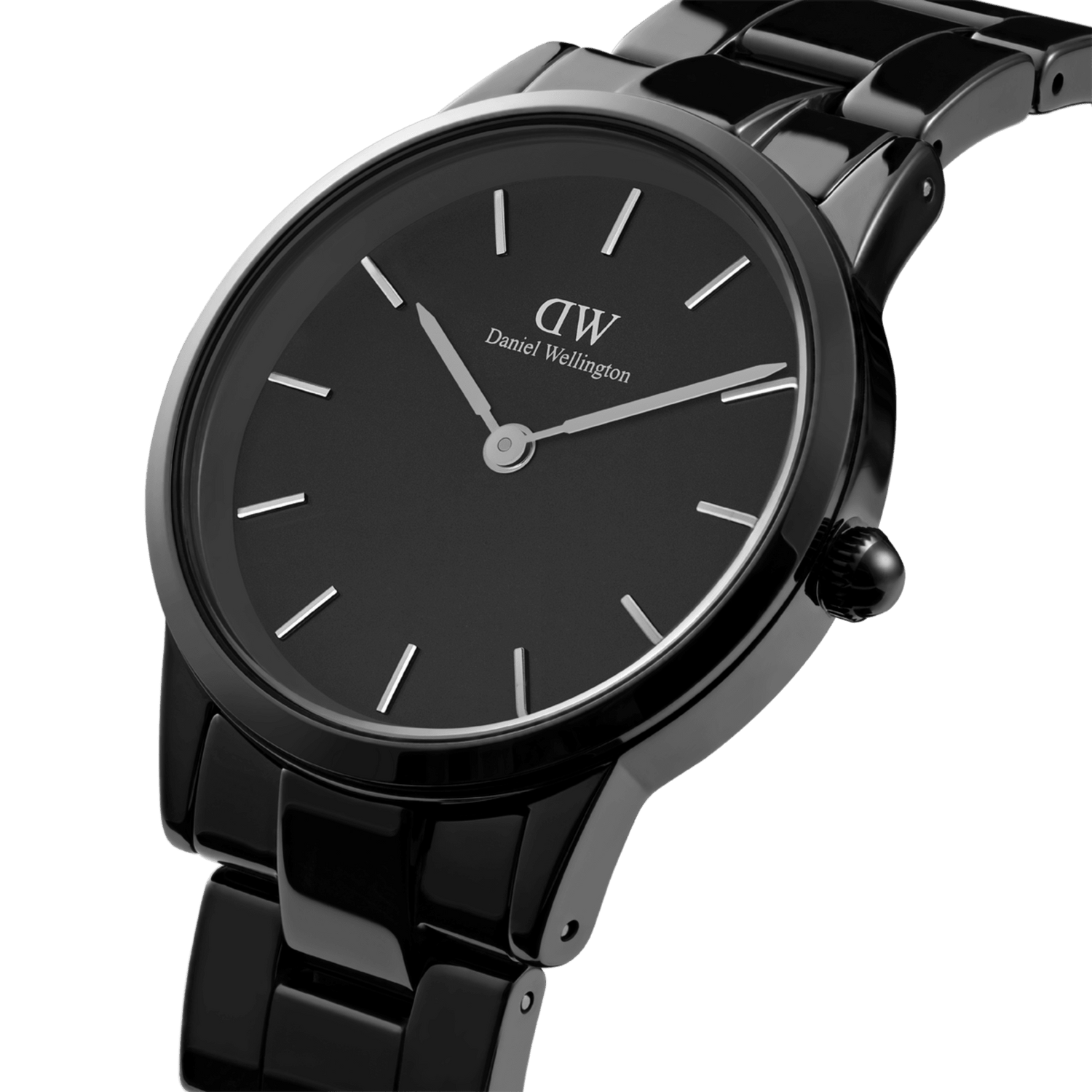 Black ceramic watch women's sale