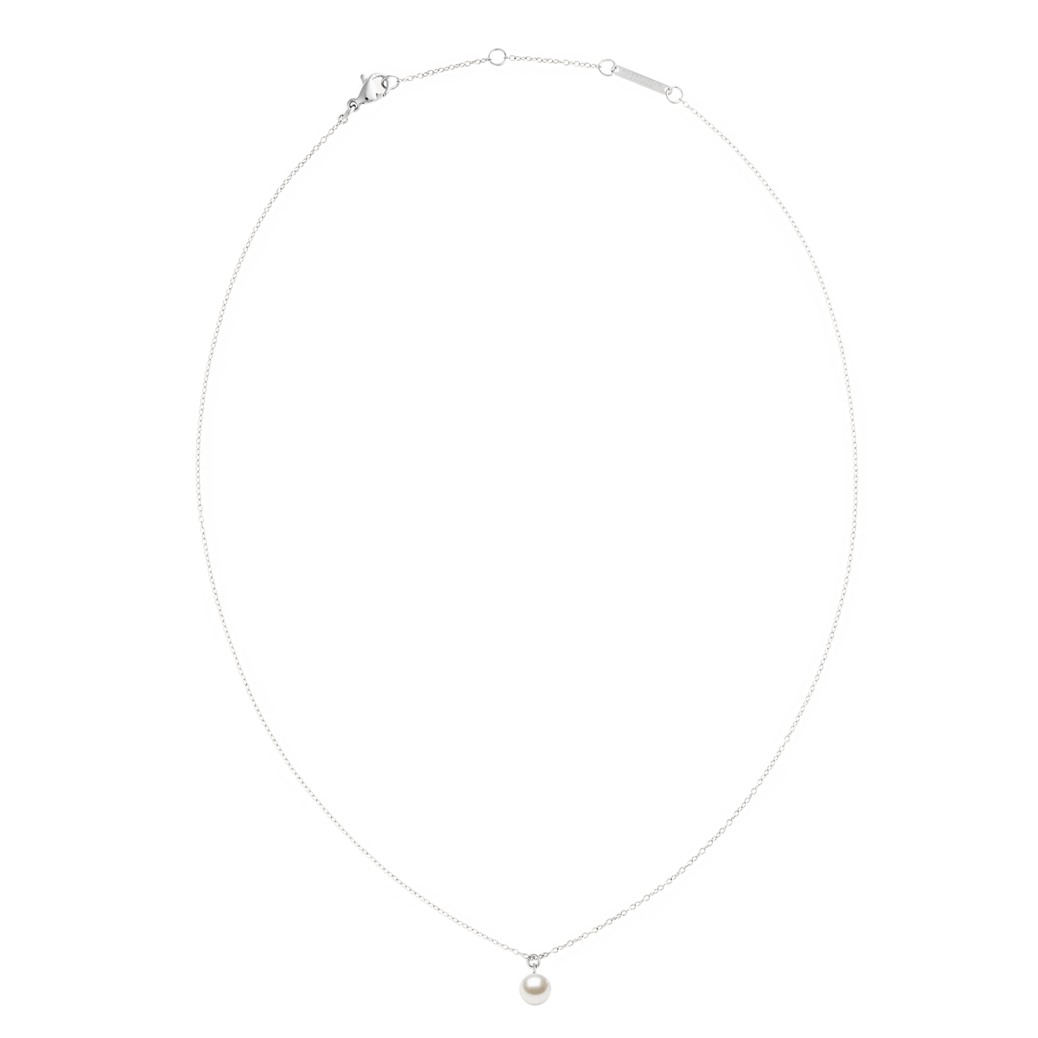 Pearl Necklace Silver