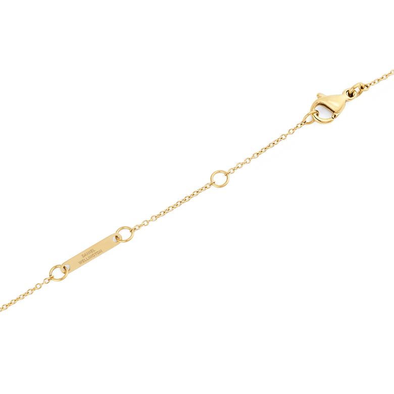 Pearl Step Necklace Gold