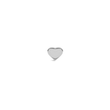 Heart Stud Silver
