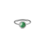 Audrey Ring Jade Silver