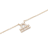 Crystal Zodiac Chain Necklace Gold