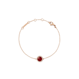 Audrey Bracelet  Red Agathe Rose Gold