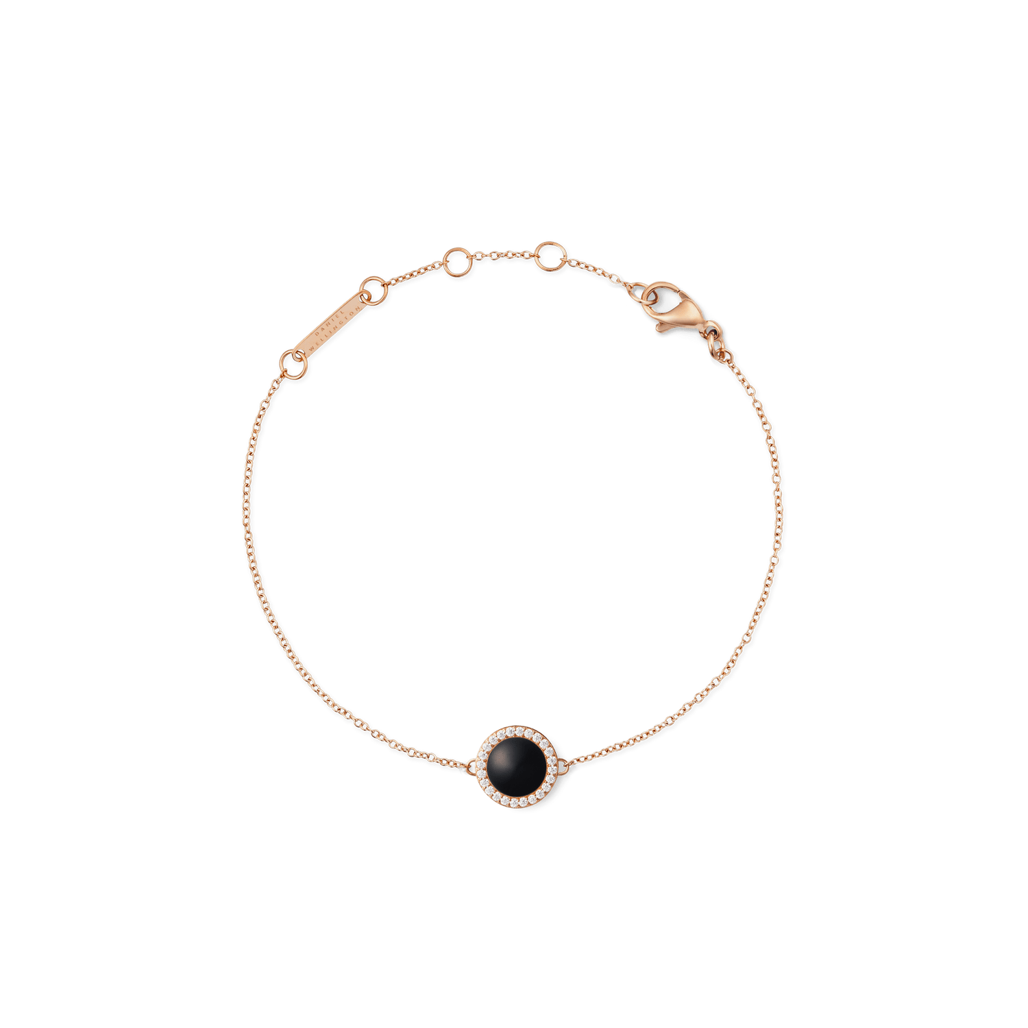Audrey Bracelet Black Agathe Rose Gold