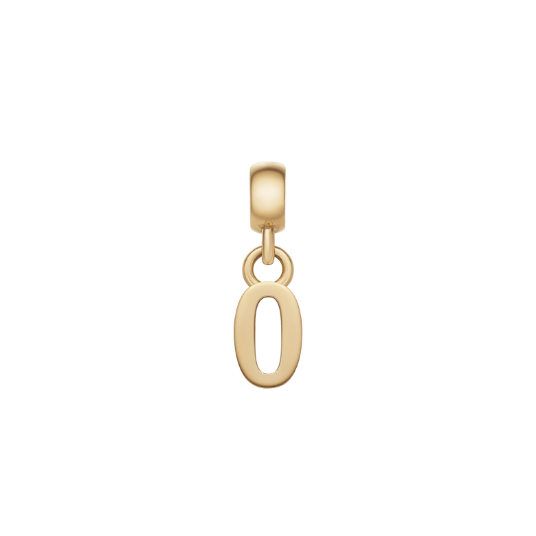 Number Charm Gold